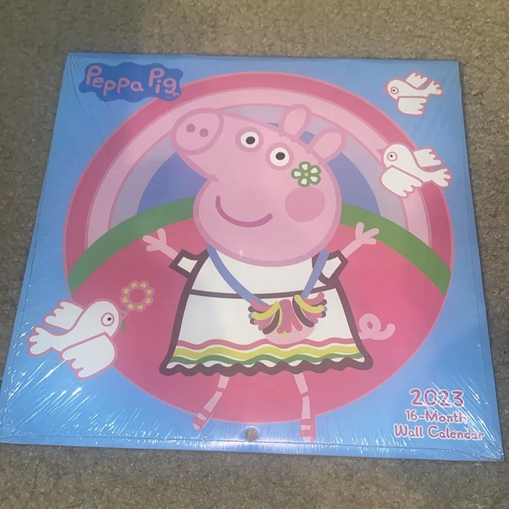 Peppa🐽Pig  2023 16-Month Wall Calendar